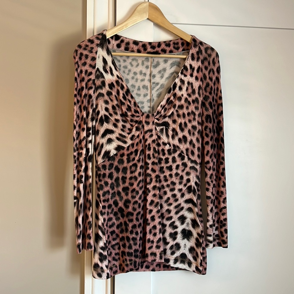 Just Cavalli leopard print top